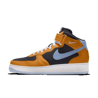 Nike Air Force 1 Mid By You Custom damesschoenen - Oranje