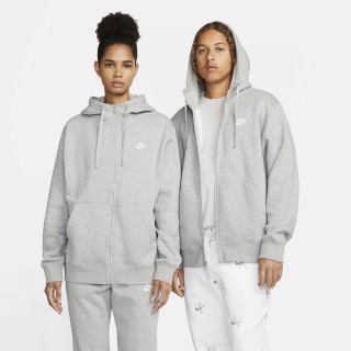 Nike Sportswear Club Fleece Hoodie met rits voor heren - Grijs