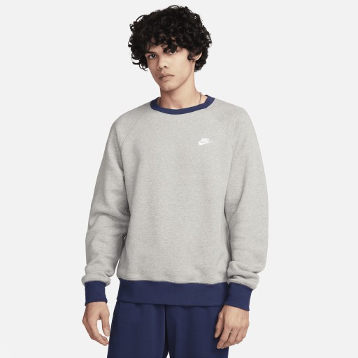 Nike Club Fleece Raglan met lange mouwen voor heren met ronde hals - Grijs