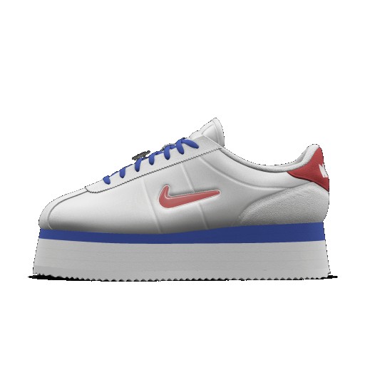 Nike Cortez Platform Unlocked By You custom damesschoenen - Wit