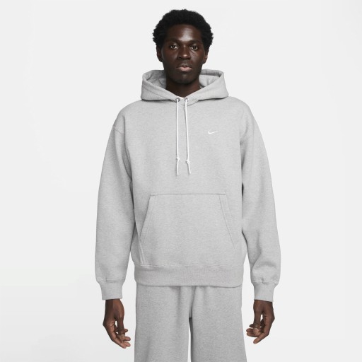 Nike Solo Swoosh Fleecehoodie voor heren - Grijs