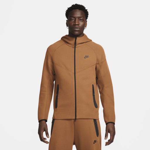 Nike Sportswear Tech Fleece Windrunner Hoodie met rits voor heren - Bruin