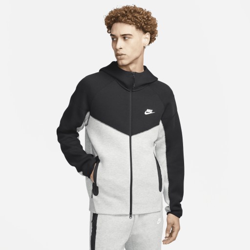 Nike Sportswear Tech Fleece Windrunner Hoodie met rits voor heren - Grijs