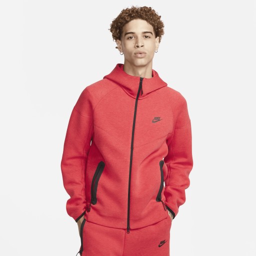 Nike Sportswear Tech Fleece Windrunner Hoodie met rits voor heren - Rood